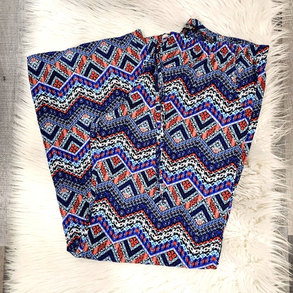 BEBOP boho chevron  palazzo wide leg pants - Picture 1 of 6